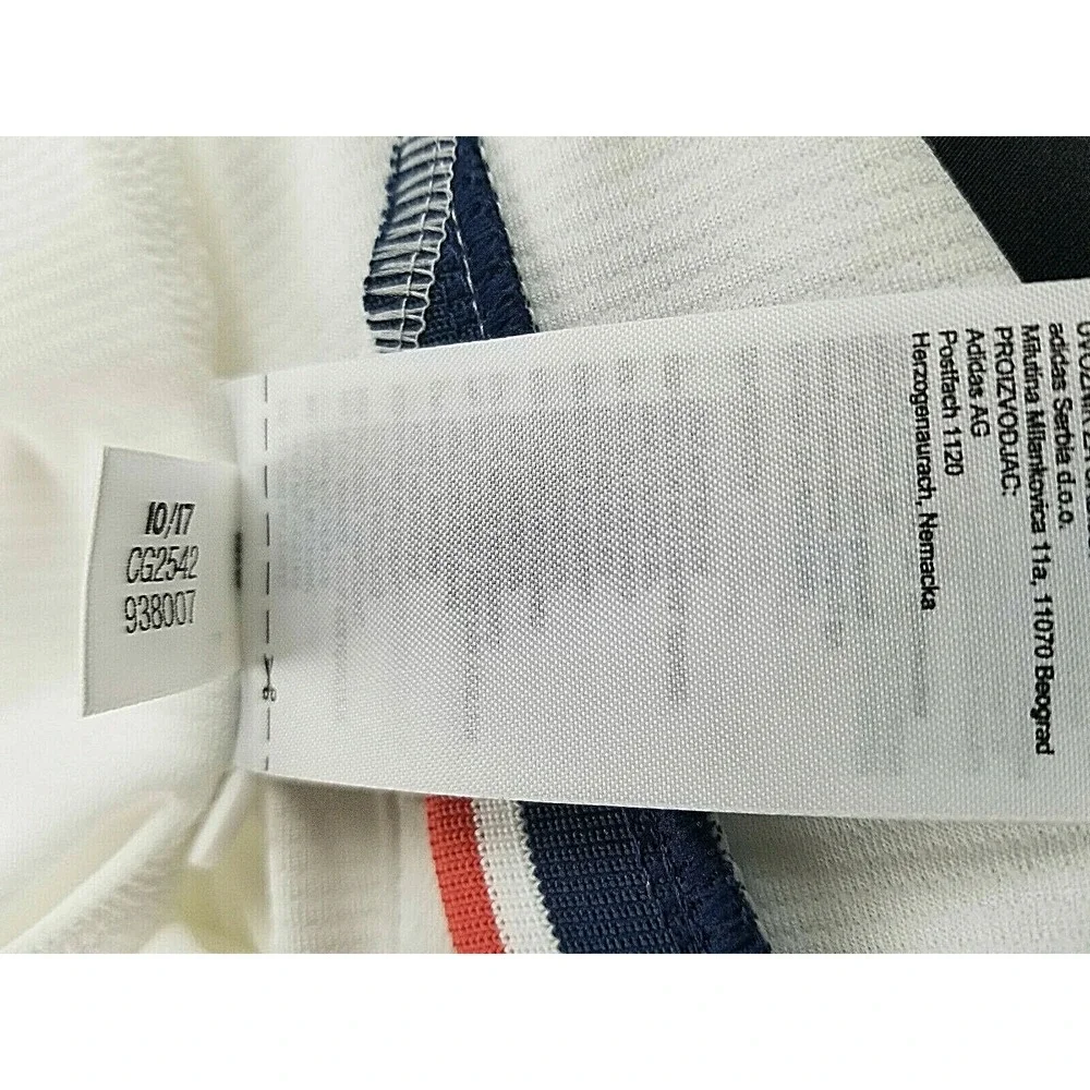 Adidas men polo shirt Climalite CG2542 white 2XL MSRP $70